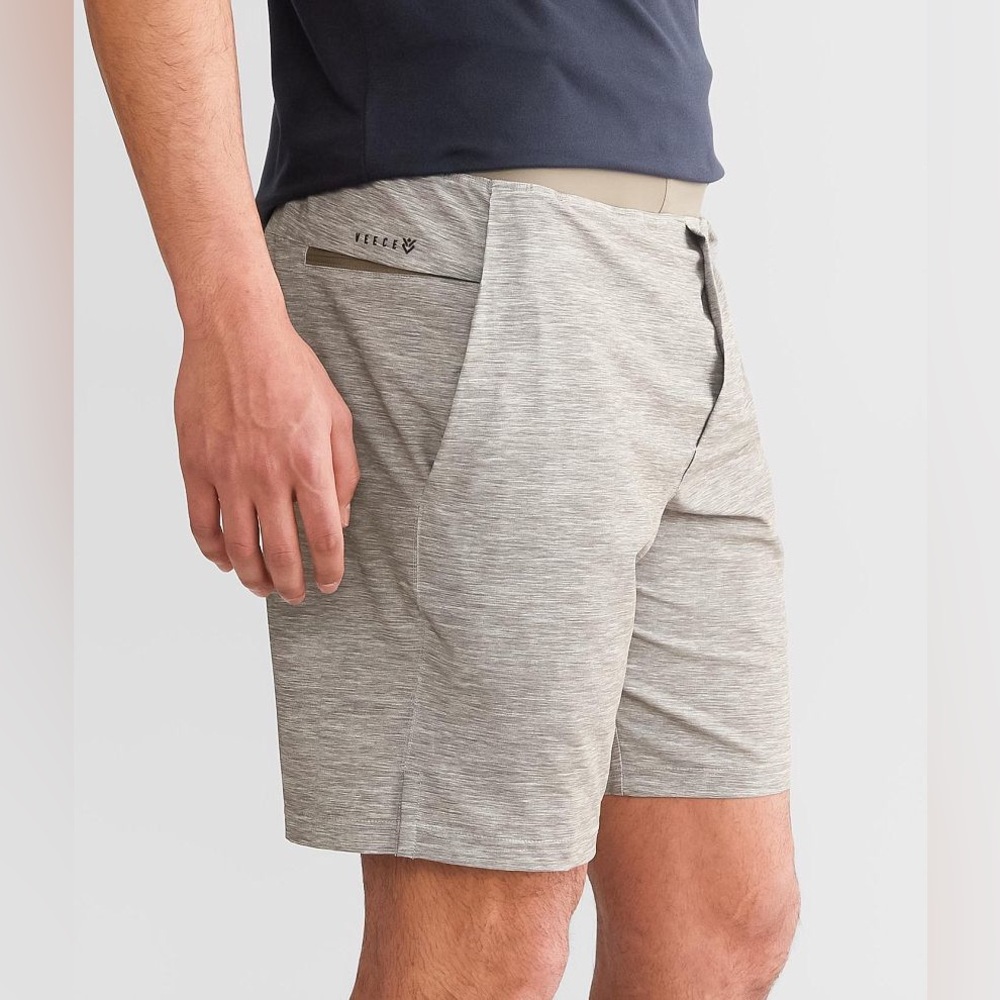 Veece - Performance Stretch Shorts- Khaki Men's Sz Small -NWOT